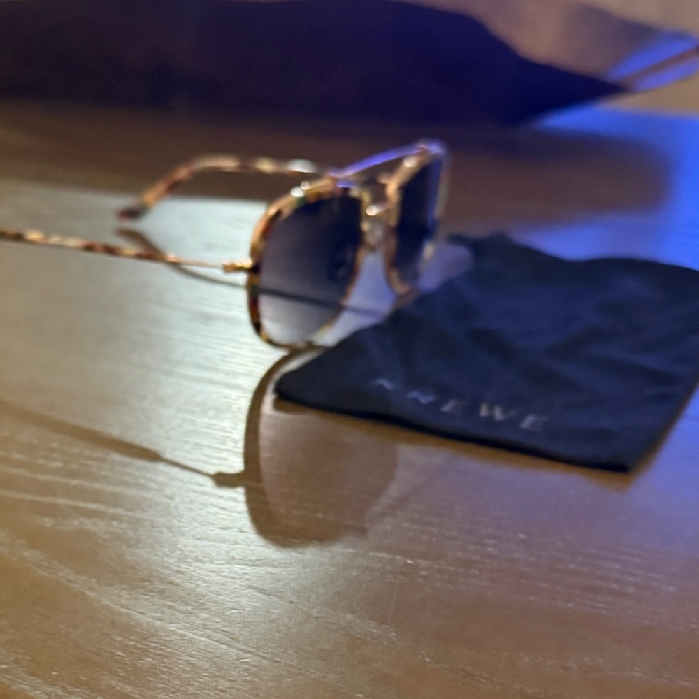 KREWE Breton Sunglasses with Gold Detail - Picture 3 of 6
